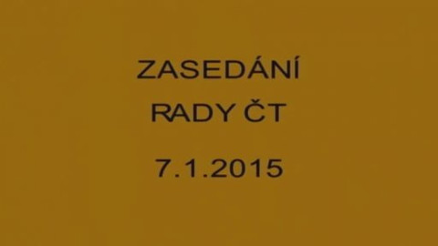 Jednání Rady České televize - 1. jednání Rady ČT v roce 2015