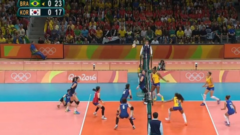 XXXI. letní olympijské hry 2016 Rio de Janeiro - Volejbal: Brazílie - Jižní Korea (ženy)