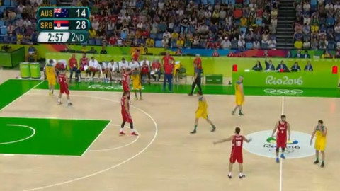 XXXI. letní olympijské hry 2016 Rio de Janeiro - Basketbal: Austrálie - Srbsko (muži)