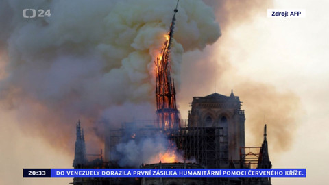 90’ ČT24 - Požár Notre-Dame a ochrana českých památek