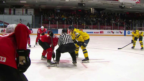 MS v ledním hokeji U20 2025 Kanada - Švýcarsko - Švédsko