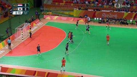 XXXI. letní olympijské hry 2016 Rio de Janeiro - Házená: Nizozemsko - Korea (ženy)