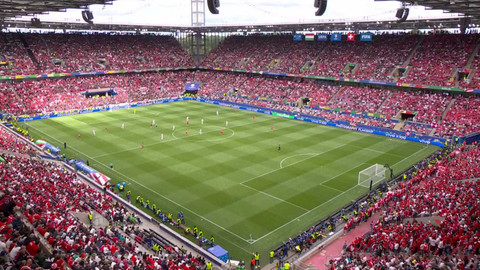 UEFA EURO 2024 Německo - Pohled shora: Maďarsko – Švýcarsko