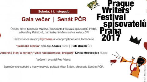 Festival spisovatelů Praha 2017 - Galavečer - islámská otázka a autorské čtení