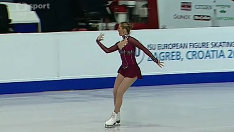 ME v krasobruslení 2013 Chorvatsko - Krátký program žen 2.