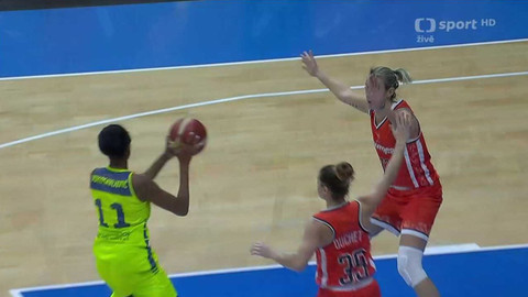 Evropská liga v basketbalu - ZVVZ USK Praha - Tango Bourges Basket