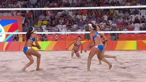 XXXI. letní olympijské hry 2016 Rio de Janeiro - Plážový volejbal: Itálie - Kanada (ženy)