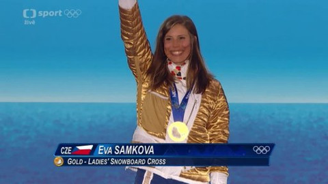 XXII. zimní olympijské hry 2014 Soči - Slavnostní ceremoniál - Eva Samková