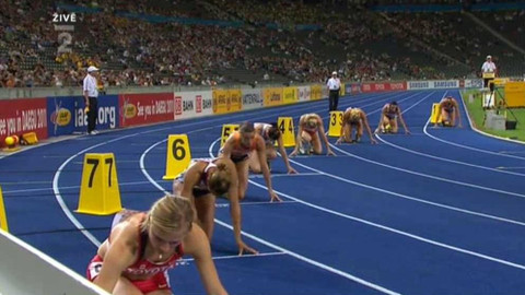 MS v atletice 2009 Německo - Finále - 10000m Ž, koule M, sedmiboj Ž