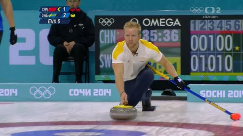 XXII. zimní olympijské hry 2014 Soči - Curling: Čína - Švédsko - o 3. místo, muži
