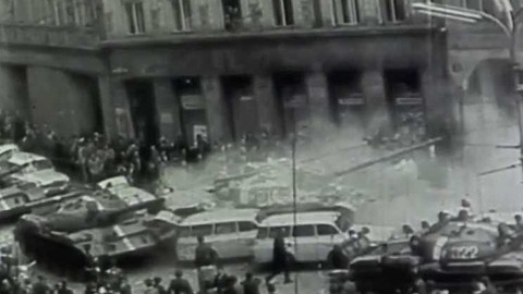 Televizní vysílání v srpnu 1968 - Václav Havel a Jan Tříska v Liberci