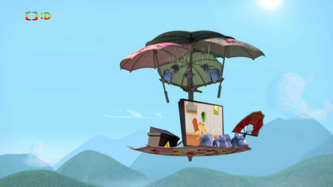 Méďa a lumíci - Výlet s deštníkem