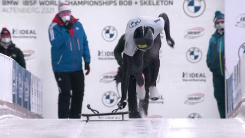MS v bobech a skeletonu 2021 Německo - Soutěž smíšených skeletonových družstev