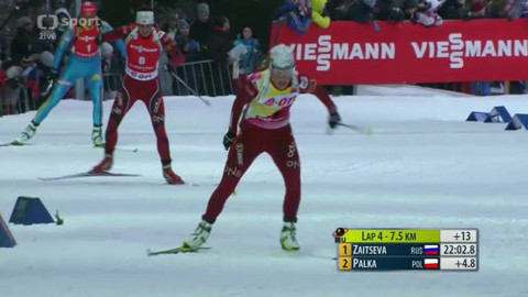 MS v biatlonu 2013 Česko - Stíhací závod žen na 12,5 km