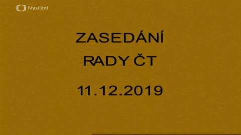 Jednání Rady České televize - 21. jednání Rady ČT v roce 2019