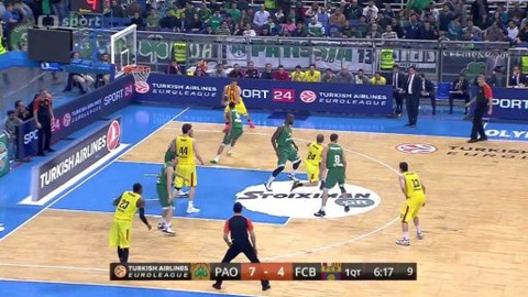 Evropská liga v basketbalu - Panathinaikos Atény - FC Barcelona