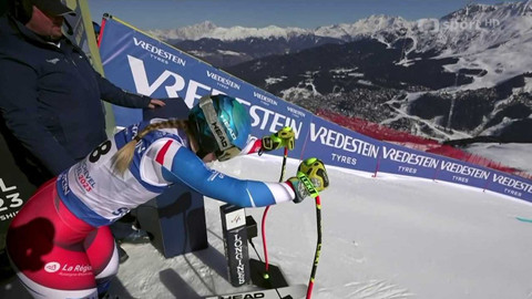 Mistrovství světa v alpském lyžování 2023 Francie - Trénink sjezdu žen