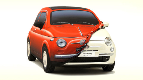 Design - 8/17 Fiat 500, malé velké auto
