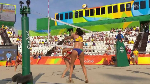 XXXI. letní olympijské hry 2016 Rio de Janeiro - Plážový volejbal: Brazílie - Česko (ženy)