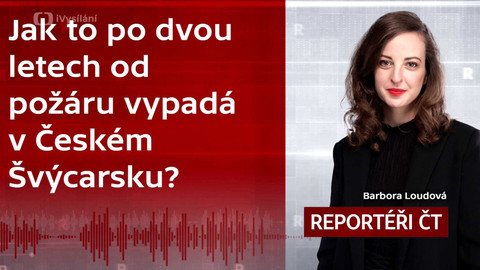 Podcast Reportéři ČT - Nedohašené spory. Jak to po dvou letech od požáru vypadá v Českém Švýcarsku?