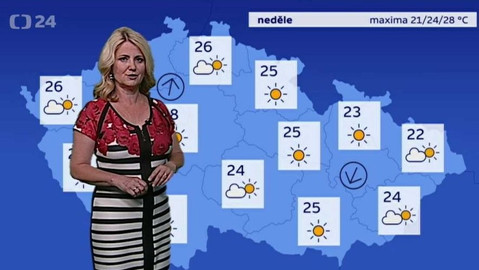 Předpověď počasí - 10. června 2017 17:55