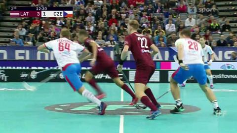 MS ve florbalu 2018 Česko - Lotyšsko - Česko