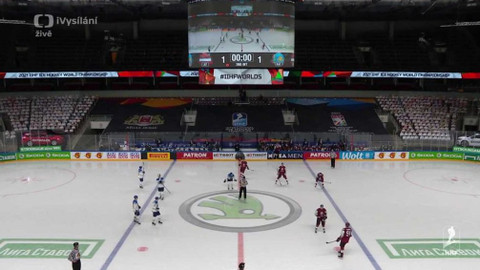 MS v ledním hokeji 2021 Lotyšsko - Lotyšsko - Kazachstán