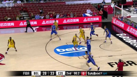 ME v basketbalu 2015 Francie - Česko - Belgie
