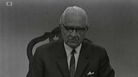 Projev prezidenta Ludvíka Svobody k úmrtí Jana Palacha