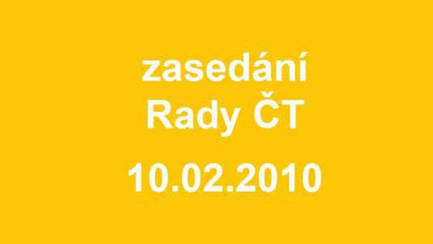 Jednání Rady České televize - 3. jednání Rady ČT v roce 2010