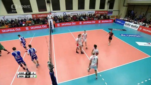 Volejbal - VK ČEZ Karlovarsko - VK Karbo Benátky nad Jizerou