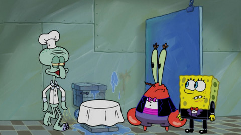 SpongeBob v kalhotách - Tým superzlých vodních padouchů jde do akce! / Frikasé z rybích zbytků
