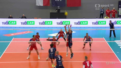 Liga mistrů ve volejbalu - VK Lvi Praha - C.S. Arcada Galati