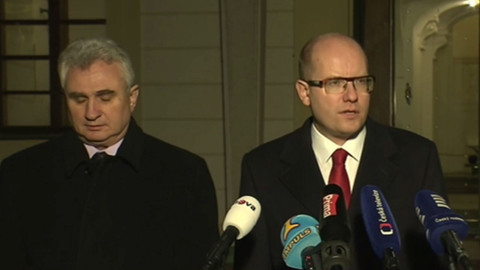 Mimořádné pořady ČT24 - Ústavní činitelé u prezidenta republiky