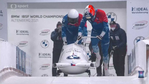 MS v bobech a skeletonu 2021 Německo - 3. jízda dvojbobu mužů