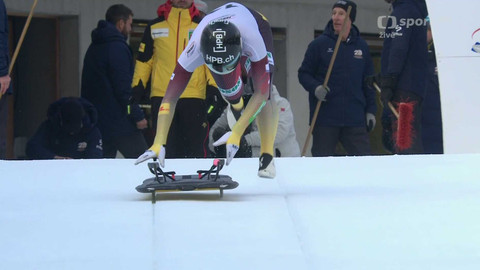 ME v jízdě na bobech a ve skeletonu 2026 - 1. kolo žen ve skeletonu
