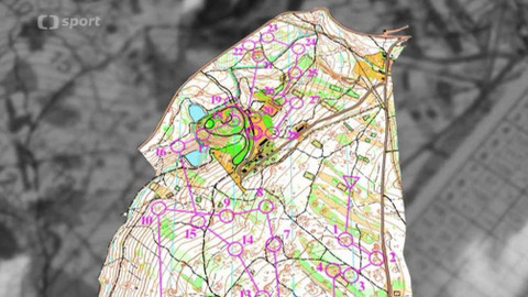 Sportovní běh a chůze - M ČR v orientačním běhu 2015 Jáchymov - krátká trať