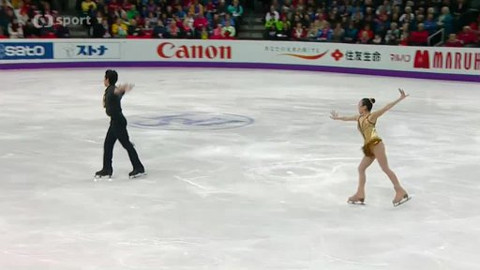 MS v krasobruslení 2013 Kanada - Volné jízdy sportovních dvojic