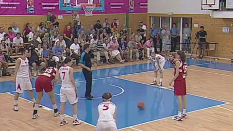 Basketbal - Česko - Švýcarsko (ME v basketu U20) Klatovy