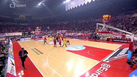 Evropská liga v basketbalu - Olympiakos Pireus - FC Barcelona
