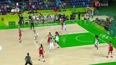 XXXI. letní olympijské hry 2016 Rio de Janeiro - Basketbal: Francie - Srbsko (ženy)