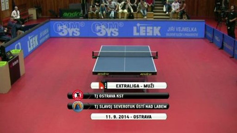Stolní tenis - TJ Ostrava KST - Slavoj Ústí nad Labem
