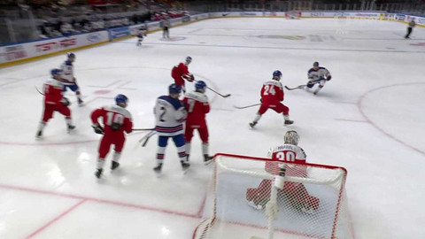 MS v ledním hokeji hráčů do 20 let 2024 Švédsko - Česko - USA