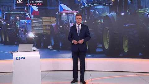 90’ ČT24 - Zemědělci v Praze – o co jde protestujícím?