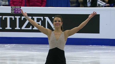 ME v krasobruslení 2017 Česko - Volné jízdy žen