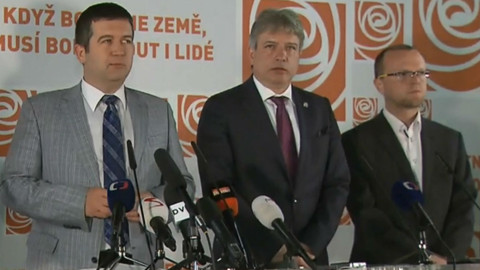 Mimořádné pořady ČT24 - Tisková konference ČSSD