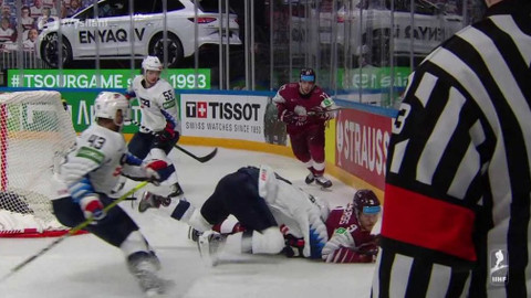 MS v ledním hokeji 2021 Lotyšsko - USA - Lotyšsko