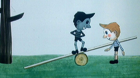 Černobílý Petr - Jak Petrovy hračky vyplašily ptáčky