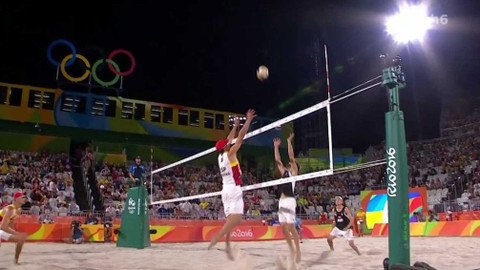 XXXI. letní olympijské hry 2016 Rio de Janeiro - Plážový volejbal: Španělsko - Rakousko (muži)