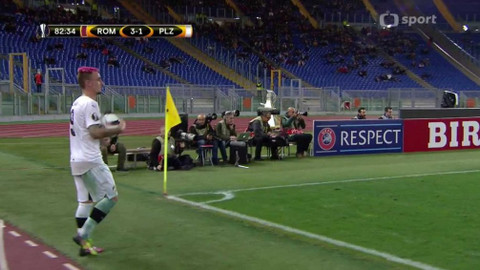 Evropská liga UEFA - AS Řím - FC Viktoria Plzeň